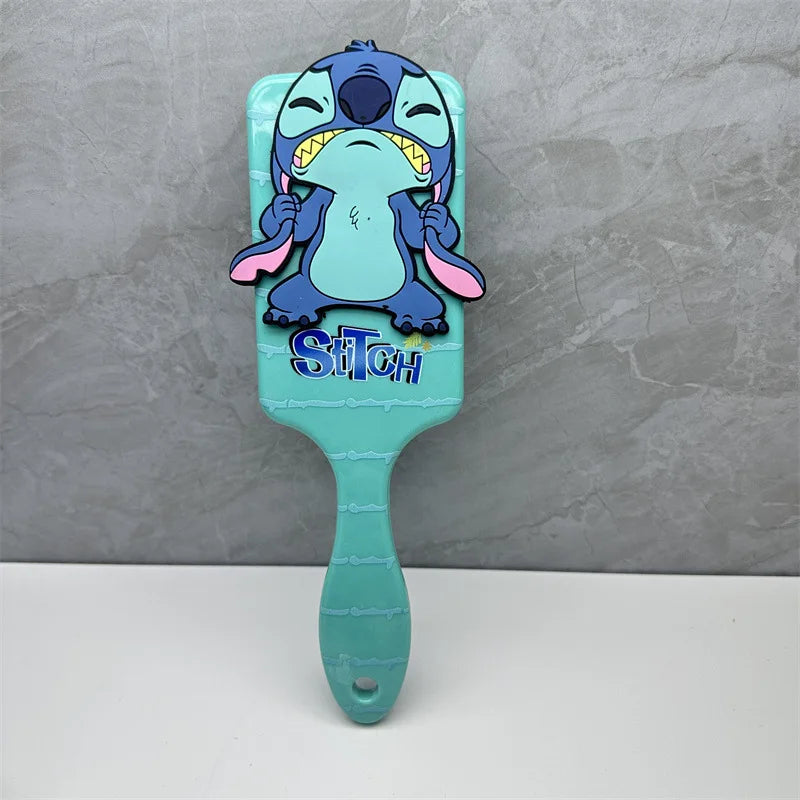 Escova de Cabelo Stitch Disney, Massageadora com Almofada de Ar, Perfeita para Crianças, Fãs e Colecionadores - EVREN