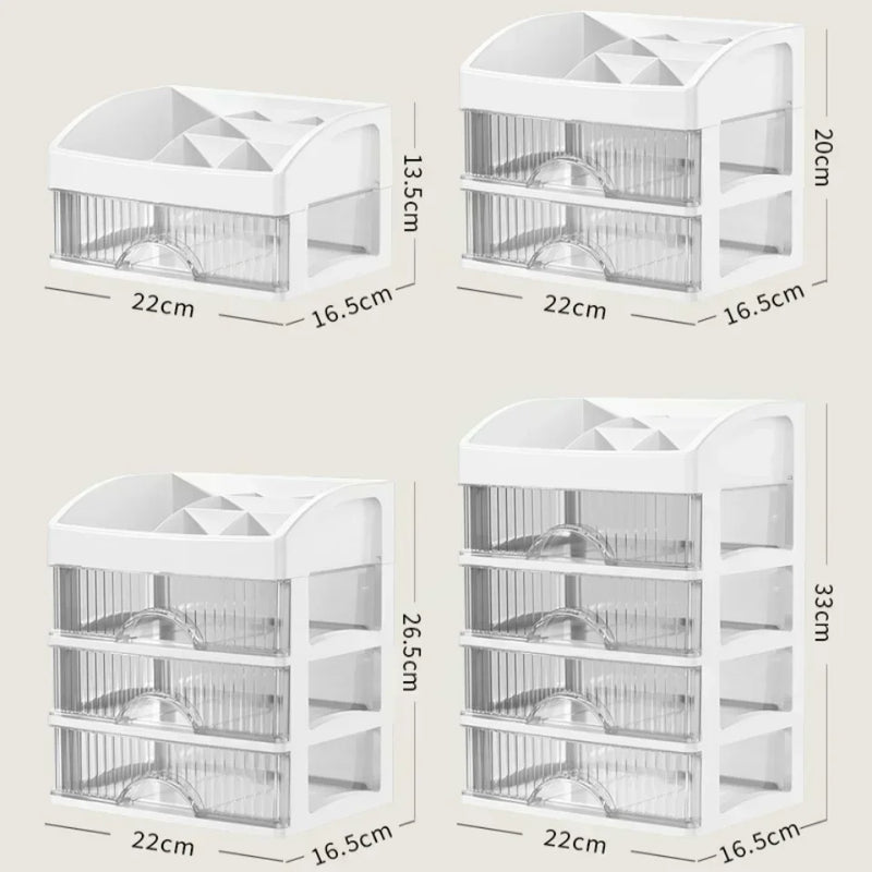 Organizador de Maquiagem com Gavetas | Grande Capacidade e Design Elegante - EVREN