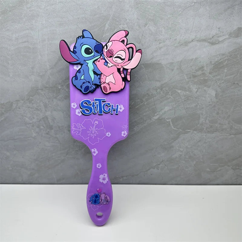 Escova de Cabelo Stitch Disney, Massageadora com Almofada de Ar, Perfeita para Crianças, Fãs e Colecionadores - EVREN
