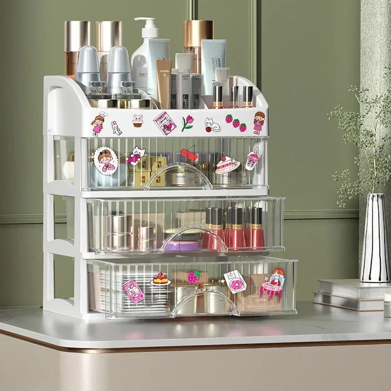 Organizador de Maquiagem com Gavetas | Grande Capacidade e Design Elegante - EVREN