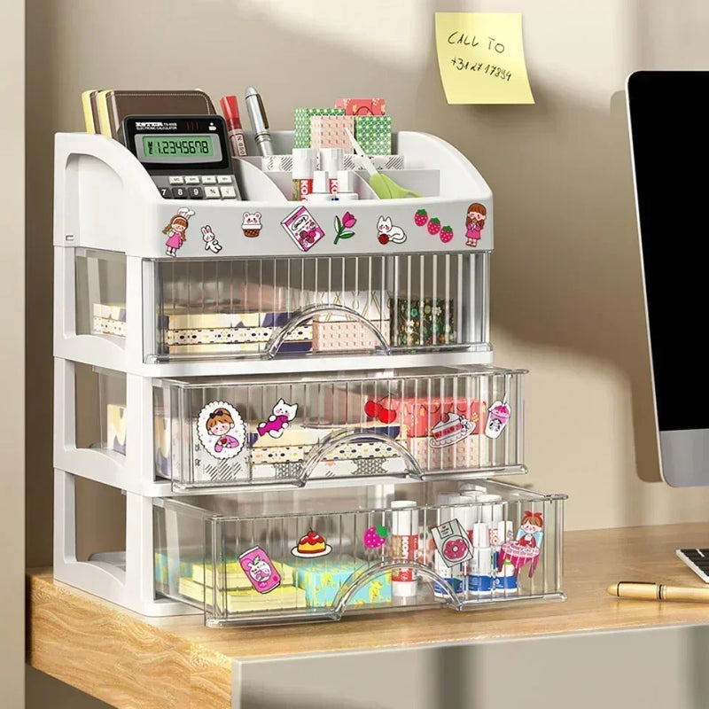 Organizador de Maquiagem com Gavetas | Grande Capacidade e Design Elegante - EVREN