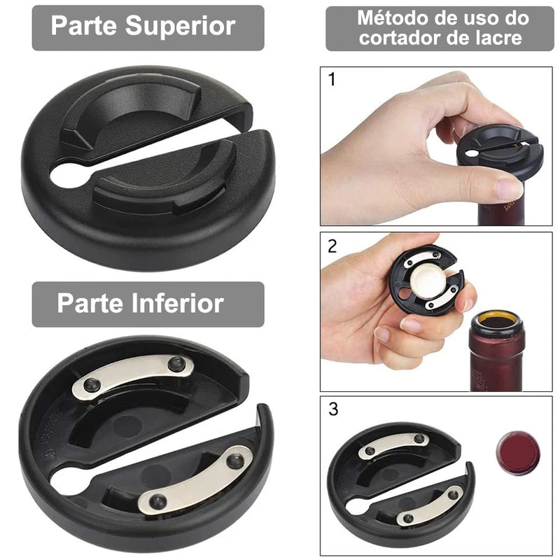 PROMOÇÃO ESPECIAL - COMPRE 1 E LEVE 4! Abridor de vinho elétrico - EVREN