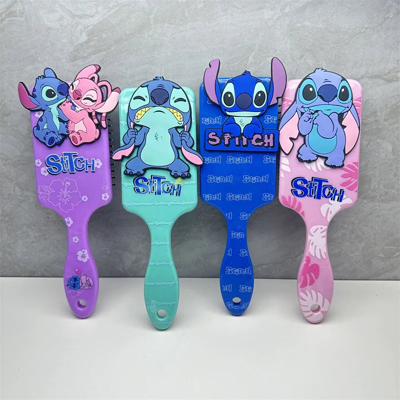 Escova de Cabelo Stitch Disney, Massageadora com Almofada de Ar, Perfeita para Crianças, Fãs e Colecionadores - EVREN