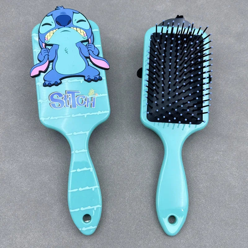 Escova de Cabelo Stitch Disney, Massageadora com Almofada de Ar, Perfeita para Crianças, Fãs e Colecionadores - EVREN