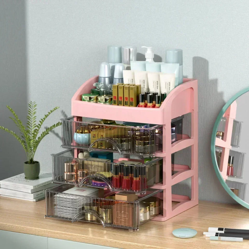 Organizador de Maquiagem com Gavetas | Grande Capacidade e Design Elegante - EVREN