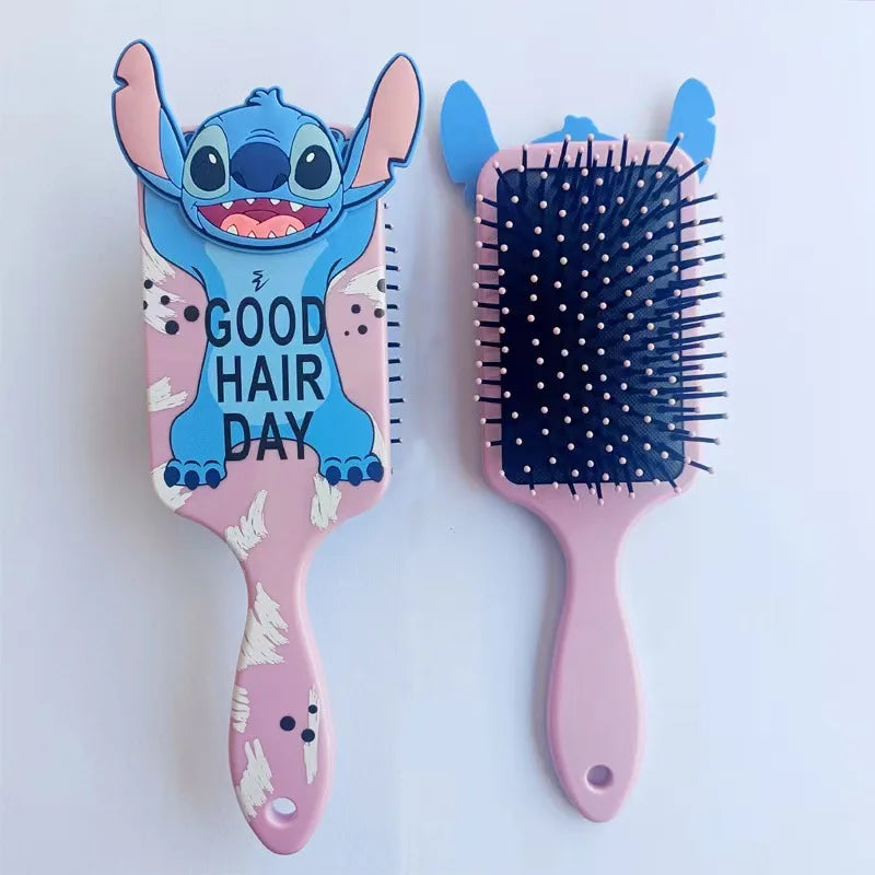 Escova de Cabelo Stitch Disney, Massageadora com Almofada de Ar, Perfeita para Crianças, Fãs e Colecionadores - EVREN