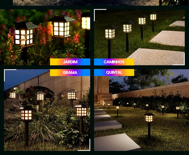 Luminárias solares LED à prova d'água | Iluminação decorativa e sustentável para jardins, caminhos e quintais - EVREN
