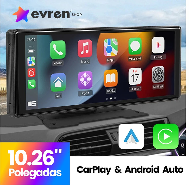 Multimídia de 10.26" para Carro com Android Auto e Apple CarPlay – EVREN