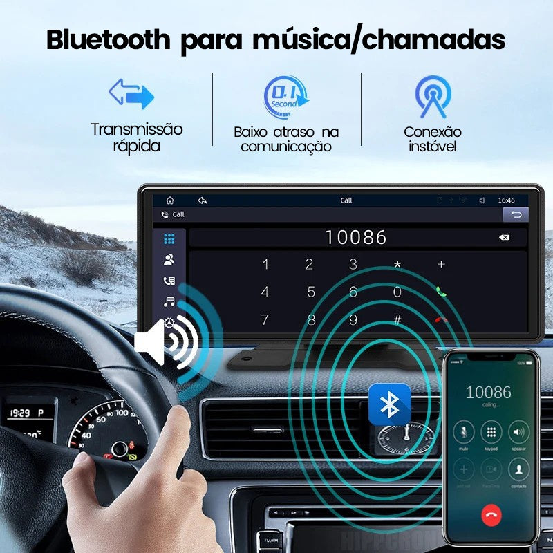 Multimídia de 10.26" para Carro com Android Auto e Apple CarPlay – EVREN
