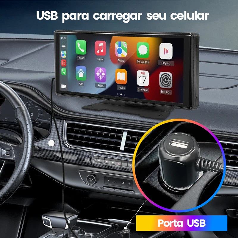 Multimídia de 10.26" para Carro com Android Auto e Apple CarPlay – EVREN