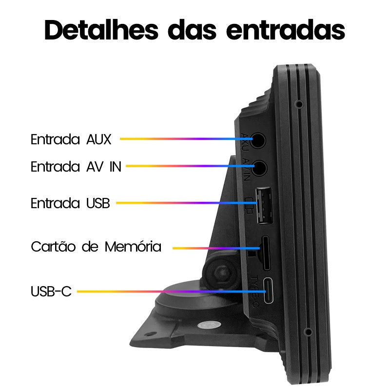 Multimídia de 10.26" para Carro com Android Auto e Apple CarPlay – EVREN