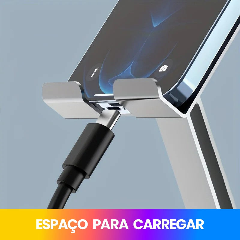 Suporte Portátil e Ajustável para Tablets e Smartphones com Rotação 360° – Design Dobrável e Antiderrapante - EVREN