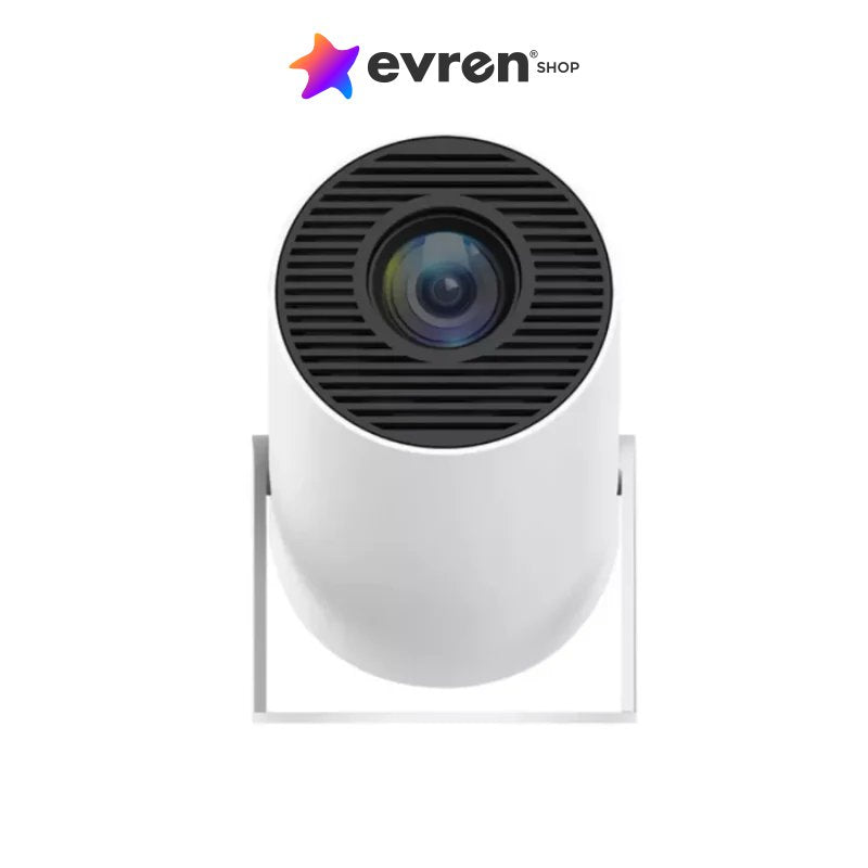 Projetor portátil Magic Cube | Projeção 4K, AndroidTV 11.0 e Som Integrado - EVREN