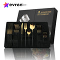 Conjunto de Talheres Dourado ou Prata Luxuoso | 24 Peças - EVREN