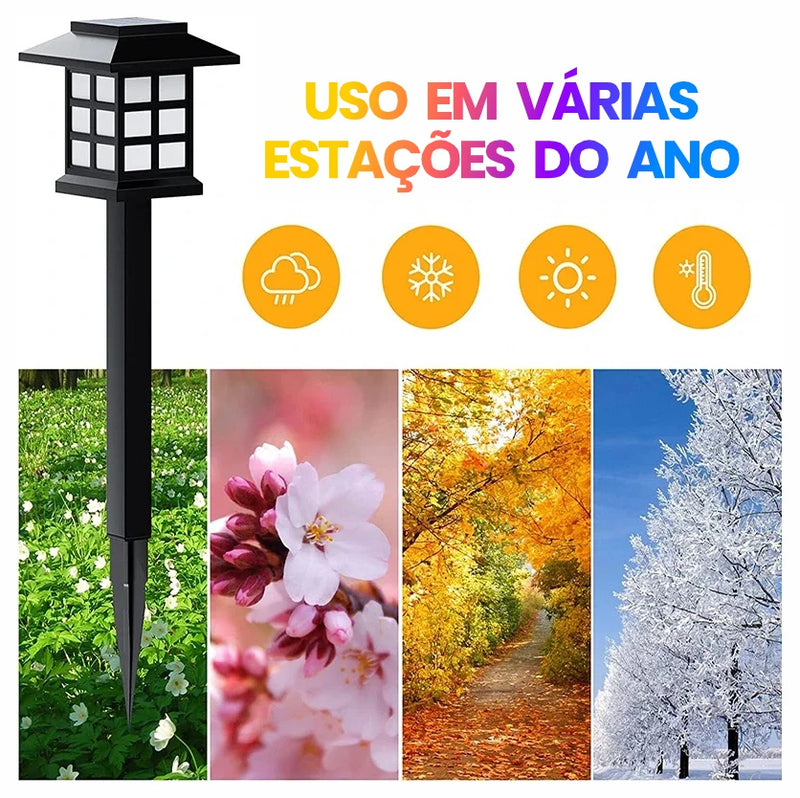 Luminárias solares LED à prova d'água | Iluminação decorativa e sustentável para jardins, caminhos e quintais - EVREN
